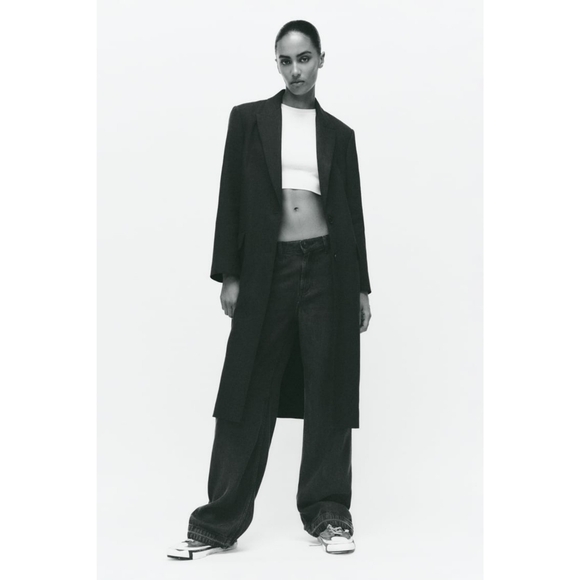 Zara linen blend coat - Picture 4 of 12